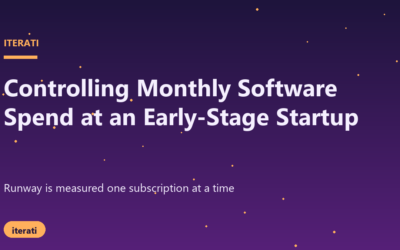 How Early-Stage Startups Control Their Monthly Software Spend